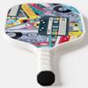 TigerTail Sports Cassette Colorful Design Pickleball Paddle, USA Pickleball Approved, White Trim view 4