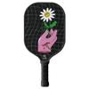 TigerTail Sports Daisy Hand Colorful Design Pickleball Paddle, USA Pickleball Approved, Black Trim view 1
