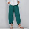 Loose Pants for Women Capri Dandelion Pants for Summer Beach Boho Trendy Dressy Casual Elastic Waist Cropped Pants view 2