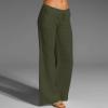Women Linen Pants Dressy Casual Straight Leg High Elastic Waist Beach Trousers Trendy Drawstring Relaxed Fit Pant with Pocket view 2