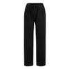 Women Linen Pants Dressy Casual Straight Leg High Elastic Waist Beach Trousers Trendy Drawstring Relaxed Fit Pant with Pocket view 3