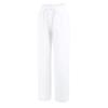 Women Linen Pants Dressy Casual Straight Leg High Elastic Waist Beach Trousers Trendy Drawstring Relaxed Fit Pant with Pocket view 3