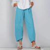 Loose Pants for Women Capri Dandelion Pants for Summer Beach Boho Trendy Dressy Casual Elastic Waist Cropped Pants view 2
