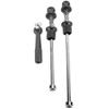 Alomejor Aluminum Alloy Road Anti Theft Quick Release Skewers Wheels Locking Security (Black) view 1