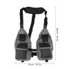 Yosoo Men's Fly Fishing Vest, Quick Dry, Lightweight, Multiple Pockets, Unisex Adult Outdoor Enthusiasts, Fishing Vest view 3