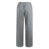 Women Linen Pants Dressy Casual Straight Leg High Elastic Waist Beach Trousers Trendy Drawstring Relaxed Fit Pant with Pocket view 4