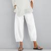 Loose Pants for Women Capri Dandelion Pants for Summer Beach Boho Trendy Dressy Casual Elastic Waist Cropped Pants view 2