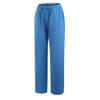 Women Linen Pants Dressy Casual Straight Leg High Elastic Waist Beach Trousers Trendy Drawstring Relaxed Fit Pant with Pocket view 3