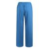 Women Linen Pants Dressy Casual Straight Leg High Elastic Waist Beach Trousers Trendy Drawstring Relaxed Fit Pant with Pocket view 4