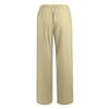 Women Linen Pants Dressy Casual Straight Leg High Elastic Waist Beach Trousers Trendy Drawstring Relaxed Fit Pant with Pocket view 4