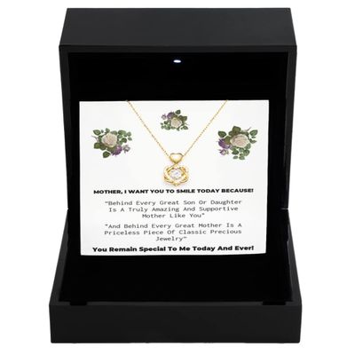 Heart Knot Gold Necklace Luxury Box Permanent Jewelry, Jewelry Necklace, Jewelry for Women, Jewelry for mom, Jewelry Cheap, Jewelry Designers, Jewel