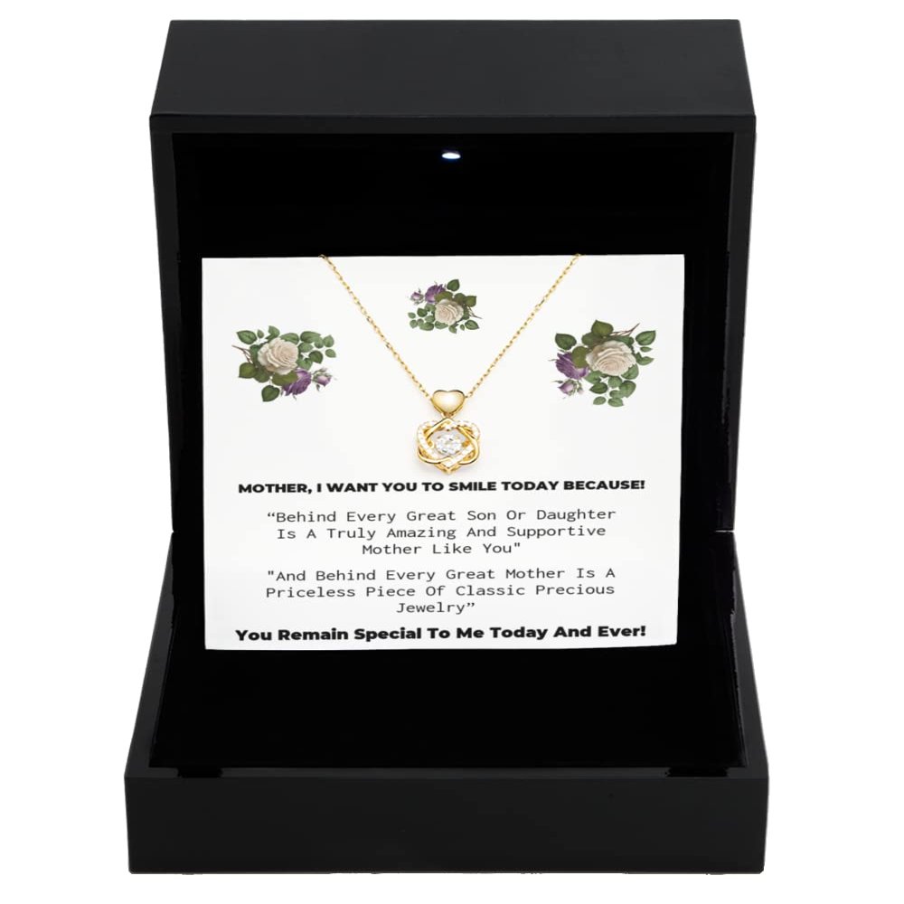 Heart Knot Gold Necklace Luxury Box Permanent Jewelry, Jewelry Necklace, Jewelry for Women, Jewelry for mom, Jewelry Cheap, Jewelry Designers, Jewel