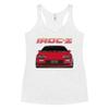 1989 Camaro IROC-Z 80s Car Club Custom Women's Racerback Tank Heather White view 1