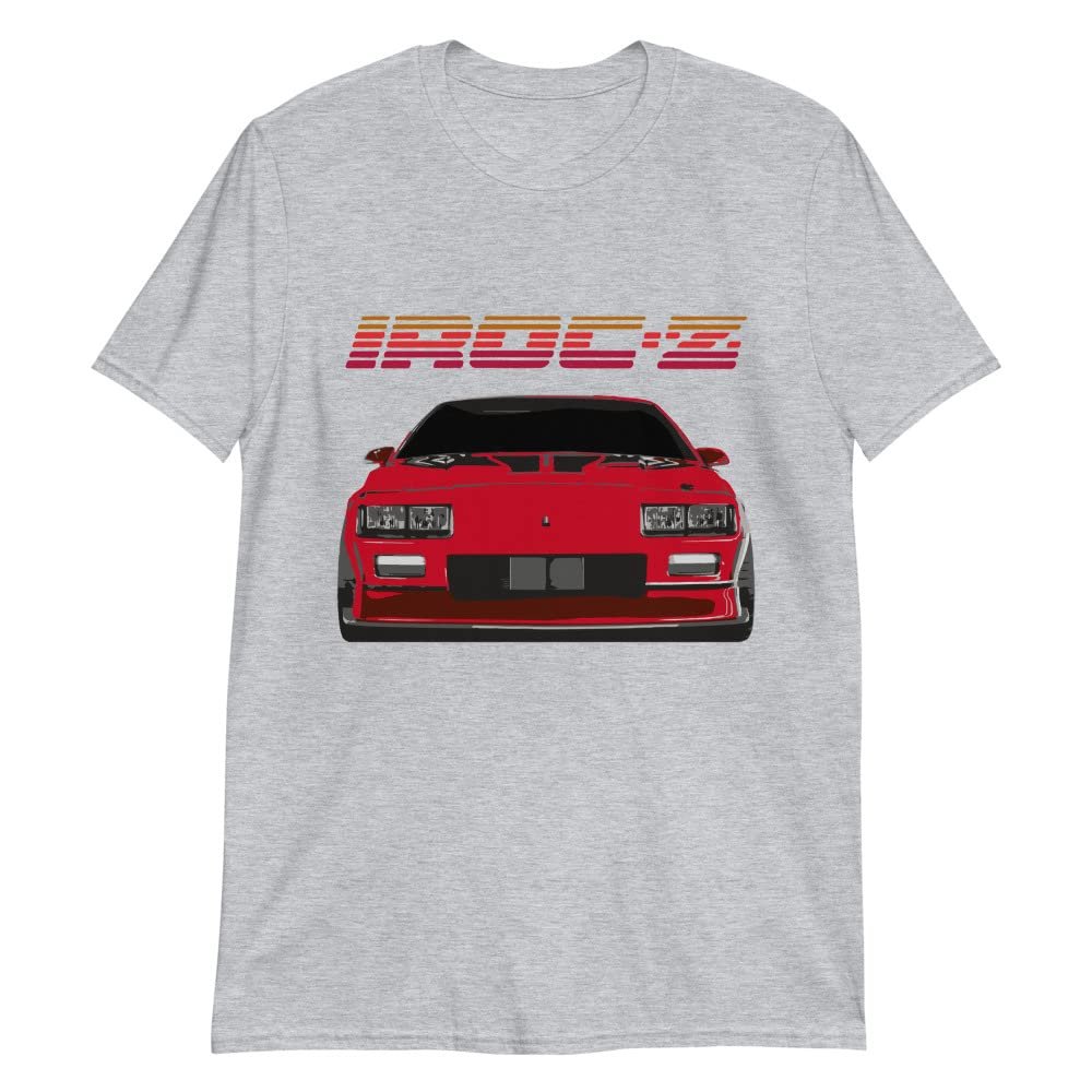 1989 Camaro IROC-Z 80s Car Club Custom T-Shirt Sport Grey