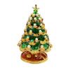 AAGAZA Hand Painted Christmas Tree Jewelry Trinket Box Ornament Sculpture Enamel Craft/111 view 1