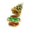 AAGAZA Hand Painted Christmas Tree Jewelry Trinket Box Ornament Sculpture Enamel Craft/111 view 3