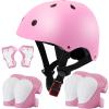 Adjustable Kids Bike Helmet Set, Protective Gear for Girls & Boys Aged 3-14 - Includes Helmet, Elbow & Knee Pads, Wrist Guards for Cycling, Skating & Scooter Sports view 1
