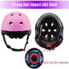 Adjustable Kids Bike Helmet Set, Protective Gear for Girls & Boys Aged 3-14 - Includes Helmet, Elbow & Knee Pads, Wrist Guards for Cycling, Skating & Scooter Sports view 3
