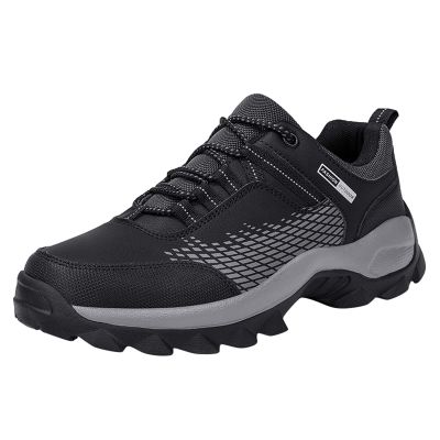 BORAMAX Men's Walking Shoes Lightweight Running Shoes Men's Outdoor Hiking Shoes Ultra Light Casual Non Slip Athletic Shoes Black