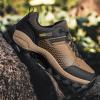 BORAMAX Men's Walking Shoes Lightweight Running Shoes Men's Outdoor Hiking Shoes Ultra Light Casual Non Slip Athletic Shoes Brown view 4