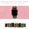 Kenyan Flag Elastic Solo Loop Bands Cute Printed Watch Strap Watchband Compatible for Apple Watch 42mm/44mm view 2