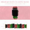 Kenyan Flag Elastic Solo Loop Bands Cute Printed Watch Strap Watchband Compatible for Apple Watch 42mm/44mm view 2