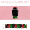 Kenyan Flag Elastic Solo Loop Bands Cute Printed Watch Strap Watchband Compatible for Apple Watch 38mm/40mm view 2