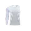 Men's Athletic Single Sleeve One Arm 1/2 Compression Shirt Sports Tight Base Layer Workout Underwear Active (White-Right-Long,Medium,Medium) view 1