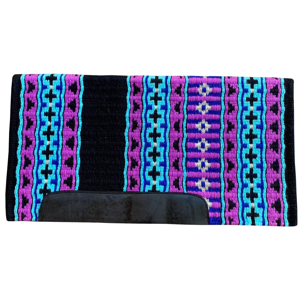 Western Saddle Pad/Show Ranch Pad Custom Handmade New Zealand Wool Oversized ME-WSP-037 (34" x 38")