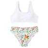 Swimsuit Girls 10-12 Summer Big Kids Girls Bathing Suits 2 Piece Swimsuit Kids Floral Bikini Set Big (White, 8-9 Years) view 1