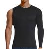 Men's Athletic Single Sleeve One Arm 1/2 Compression Shirt Sports Tight Base Layer Workout Underwear Active (Black-Right-Long,X-Large,X-Large) view 2