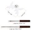 PATIKIL Retractable Billiards Cue Stick Bridge, EVA Handle Pool Cue Accessory with Removable Plastic Bridge Head for Pool Table Competition, White view 2
