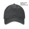 4 Pack Black Vintage Washed Distressed Baseball Caps for Women Men Low Profile Adjustable Unconstructed Baseball Cap view 2