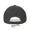 4 Pack Black Vintage Washed Distressed Baseball Caps for Women Men Low Profile Adjustable Unconstructed Baseball Cap view 3