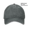 4 Pack Grey Vintage Washed Distressed Baseball Caps for Women Men Low Profile Adjustable Unconstructed Baseball Cap view 2