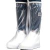 Fdit Knee High Rain Shoe Cover, Dust Proof Transparent Rain Shoe Cover Simple Appearance for Women for Hiking for Cycling (XXXL) view 3