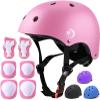 Kids Helmet Set with Knee Pads Elbow Pads Wrist Guards,Adjustable Helmet for Toddler Kids&Youth,3~14yrs Girl Boy Kids Protective Gear Set for Roller Skate Scooter Inline skatings Longboard view 1