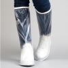 Fdit Knee High Rain Shoe Cover, Dust Proof Transparent Rain Shoe Cover Simple Appearance for Women for Hiking for Cycling (L) view 1