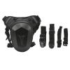 Adjustable Motorcycle Drop Leg Bag Multifunctional Outdoor Thigh Bag Motorcycle with Reflective Strip Water Proof Waist Pack for Outdoor Hiking Traveling Fishing (Carbon Fiber) view 1
