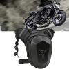 Adjustable Motorcycle Drop Leg Bag Multifunctional Outdoor Thigh Bag Motorcycle with Reflective Strip Water Proof Waist Pack for Outdoor Hiking Traveling Fishing (Carbon Fiber) view 2