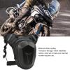 Adjustable Motorcycle Drop Leg Bag Multifunctional Outdoor Thigh Bag Motorcycle with Reflective Strip Water Proof Waist Pack for Outdoor Hiking Traveling Fishing (Carbon Fiber) view 4