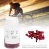 SUNGOOYUE Spoke Nipple, 100Pcs Aluminum Alloy Spoke Cover Nipple Cycling Accessory (Red) view 2