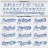 White Royal Blue Gradient Baseball Jerseys Personalized Stitched Team Name Number Logo Button Down Polyester Customize Baseball T-Shirts Sports Uniform for Adult Youth Kids Boys Girls view 4