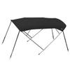 Oceansouth 4 Bow Bimini Top Stainless Steel Premium Range 8ft Length (79" - 84", Black) view 1
