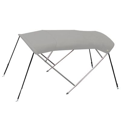 Oceansouth 4 Bow Bimini Top Stainless Steel Premium Range 8ft Length (79" - 84", Gray)