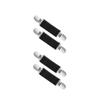 DOOVID Glove Clips Kids Toddler Winter Mitten Clips Stainless Steel Elastic Strap Gloves Clips Babys Adults 2 Pairs Black view 1