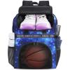 YOREPEK Basketball Bag, Large Basketball Backpack with Shoe Compartment and Ball Holder for daughter son, Water Resistant for Sport Training Equipment Fits Volleyball Gym Blue view 1