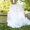 KGUDYS Camouflage Netting for Sun Protection,2/3/4/5/6/8m Military net,reticular Breathable,for Outdoor Hunting,Camping, Decoration,Anti-Aging camo Netting,Privacy nets,White-6x9m/19.7x29.5ft view 2