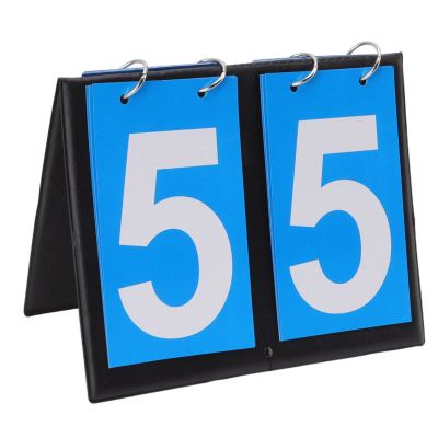 Tabletop Flip Scoreboard, 2/3/4 Digit Portable Flip Sports Scoreboard Score, Counter Scorekeeper for Table Tennis Basketball Football Baseball Vollyball