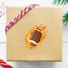 Rugby Stickers Self-Adhesive Sports Ball Sticker Flame Rugby Theme Party Decor Envelope Gift Bag Seal for Sports Party Supplies, Rugby Team Gift, Birthday Parties 5" view 2